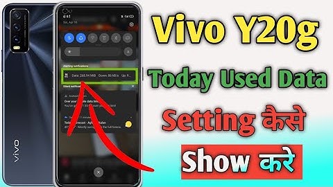 Vivo Y20g Enable daily data Used | Vivo Y20g Enable Data Usage Notification Bar