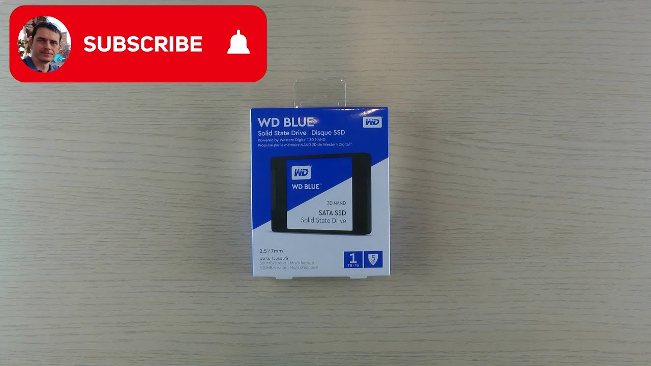 WD blue 3D NAND 1TB SSD unboxing and test - YouTube