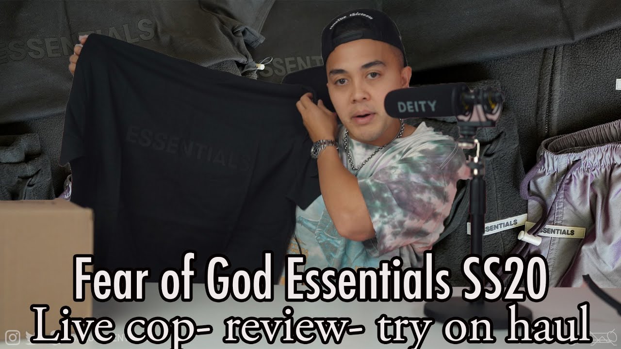 ESSENTIALS FEAR OF GOD  Clothing Review, Sizing + What I Got From SS2020 