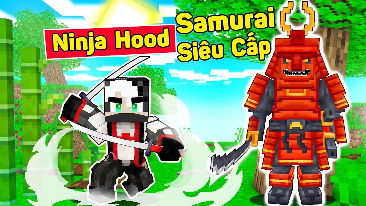 scbnet  Update 2022  REDHOOD 24 GIỜ LÀM NINJA BẢO VỆ MỀU TRONG MINECRAFT*NINJA REDHOOD TIÊU DIỆT SAMURAI HUYỀN THOẠI