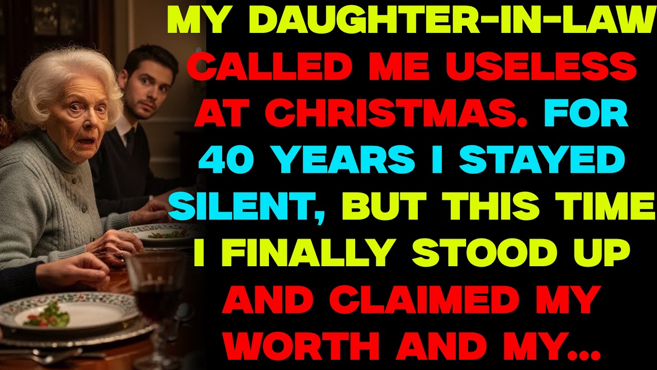 My Daughter-in-Law Called Me Useless at Christmas Dinner — So I Finally Spoke Up..