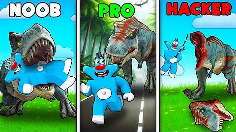 Roblox NOOB vs PRO vs HACKER In Dinosaur World With Oggy