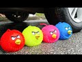 Crushing Crunchy & Soft Things by Car! Experiment Car vs M&M & Balloon Slime | Crunchy Car