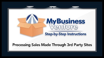 MBV Video Tutorial: Processing Orders Made Through 3rd Party Sites