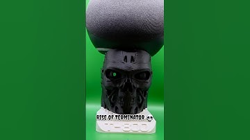 Alexa, meet Skynet 🤖🔥 #Terminator #3DPrinting #AlexaStand #TechVibes #Deylii #bambulab #makersworld