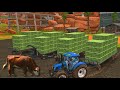 Very Hardwork Then 4 Bales Loader Full In Fs18 Fs18 Bales Timelapse