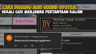 HOW TO INSTALL THE SOUND SYSTEM ADDON AND ANSWER YOUR QUESTIONS
