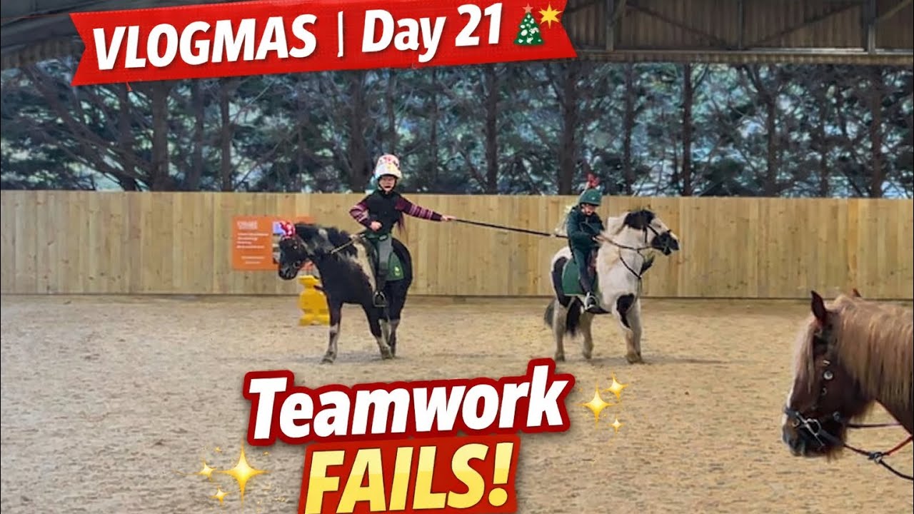 VLOGMAS DAY 21| “Hold On!” — Pony Club Gymkhana Chaos 😂🐴
