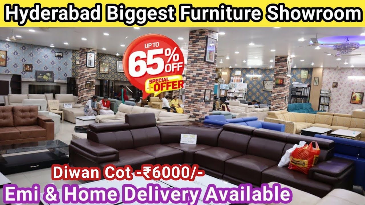 Hyderabad Biggest Furniture Showroom Sofa Set Dining Table Cot