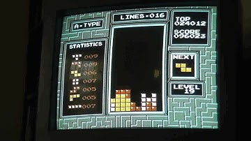 NES Tetris - 9 Tetrises in a row