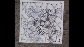 Easy Zentangle - Meditative art - Roloflex - Diva dance Rock n Roll - Jetties
