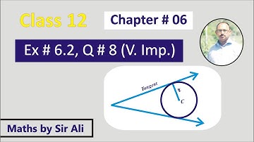 Maths FSc part 2 |Conic Section | Circle | Ex 6.2 | Q #  8(v.imp)