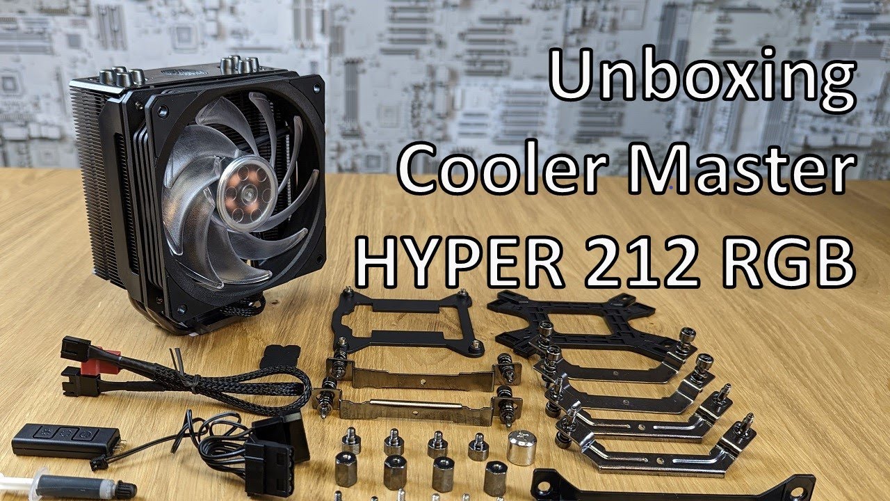 Unboxing Cooler Master Hyper 212 RGB Black Edition 