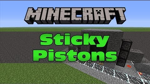 Minecraft - Sticky Pistons [Mod] [Beta 1.5_01]