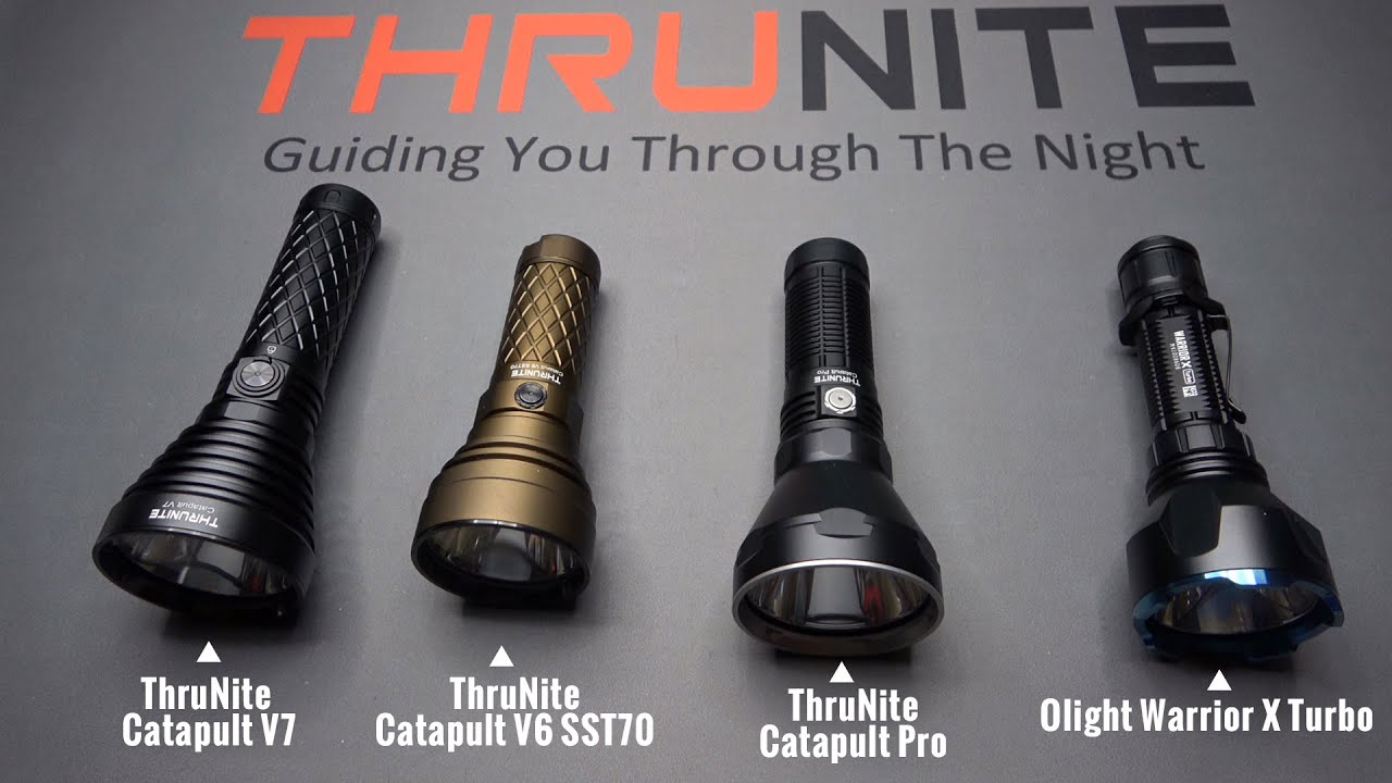 NEW ThruNite Thrower Catapult V7 Comparison ( ThruNite & Olight