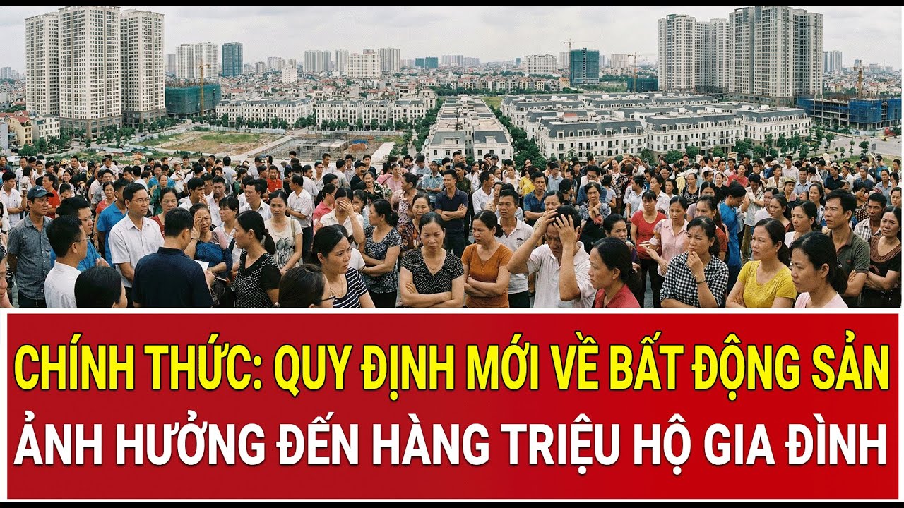Chính thức: Quy định mới về bất động sản ảnh hưởng đến hàng triệu hộ gia đình trên cả nước