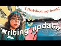 I wrote 2 books in one month  lying  writing update