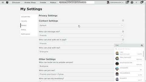 Showing How to make everyone allow invite you in private server in Roblox.