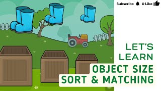 Toddler baby education - Gardening object size comparison | Bimi Boo Kids Mobile Game Learning