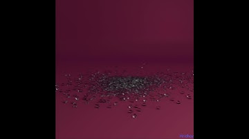 Rigid Body Simulation | Glass Cubes | 4K Cycles Render