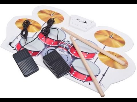 Синтезатор ударной установки Roll Up Drum Pad Kit   почувствуй себя Филом Коллинзом