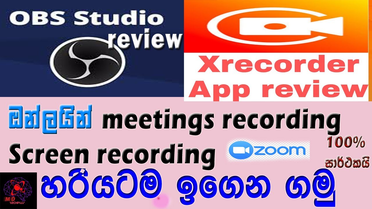 OBS studio software & Xrecorder app review සිංහල How to Screen record
