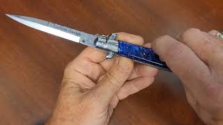 NAVY THEME CUSTOMIZED AKC WORLD ITALIAN STILETTO