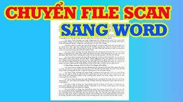 Cách Chuyển File Scan Sang Word Siêu Đơn Giản