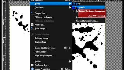 How to make your own splatter brushes in Gimp (HD)