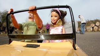 Fast Lane Jeep vs Barbie Jeep with New Bright running gear Onboard camera