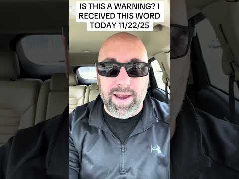 Is This A Warning? I received This Word Today 11/22/2025 — TOC video thumbnail