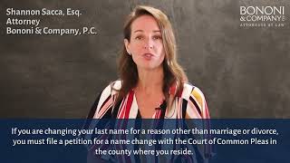 How to Legally Change Your Last Name in Pennsylvania