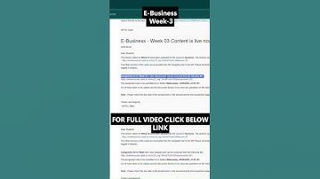 NPTEL E-Business – Week 3 Answers | NOC25-MG134 | IIT Kharagpur | Jul–Dec 2025