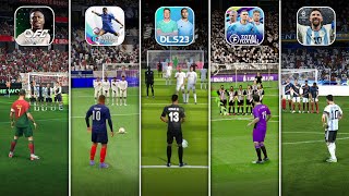 EA FC 24 Mobile vs eFootball 2024 Mobile vs DLS 23 vs Vive Le Football vs Total Football Free Kick screenshot 1