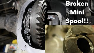 FORD 8.8 DIFFERENTIAL GEAR CHANGE AND BROKEN MINI SPOOL FIX!!