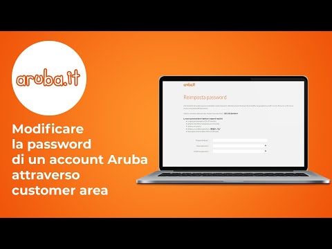 Modifica della passwod dell'account Aruba da area client Customerarea – Guida