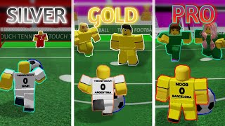 Silver Vs Gold Vs Pro Touch Football Servers Touch Soccer Roblox 