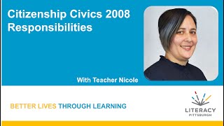 Citizenship Civics 2008:  Responsibilities