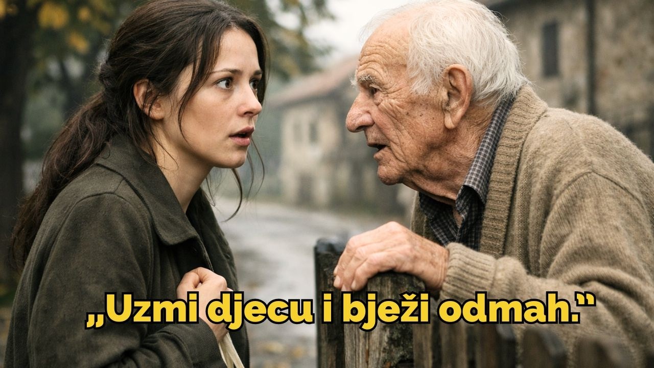 Kad je muž izašao, stariji muškarac dao mi je poruku: „Uzmi djecu i bježi odmah.”