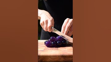 Purple Glass Grapes Cutting | Ultra Satisfying ASMR Slice in4K Macro"#short#shortfeed @AngelaCutASMR