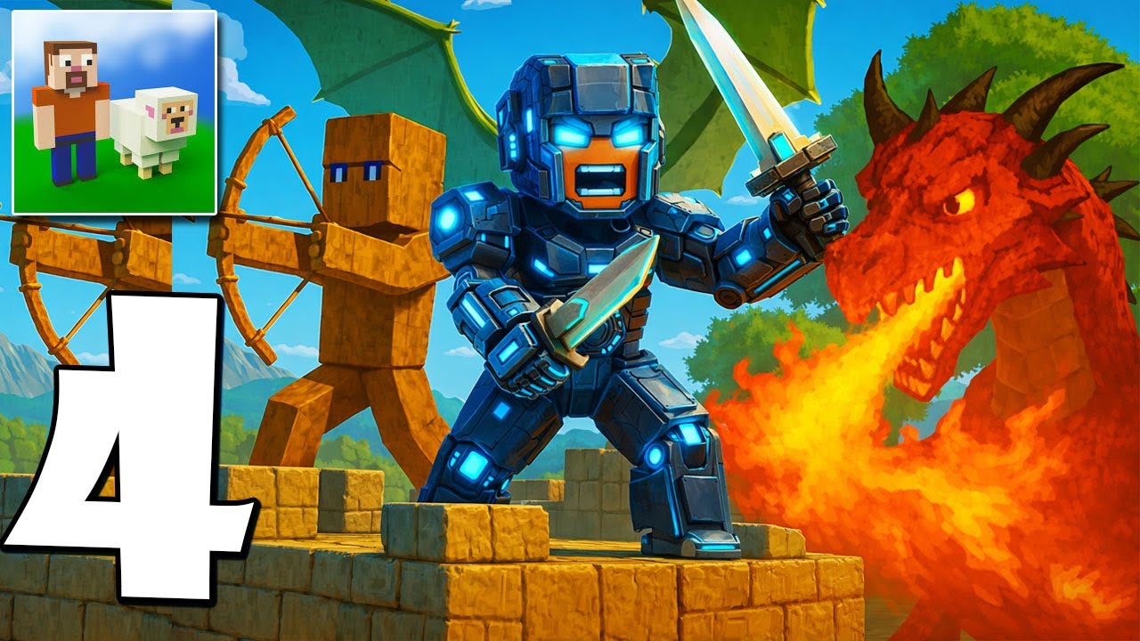 CubeCraft - Gameplay Walkthrough Part 4 - Craft, Battle (iOS, Android ...
