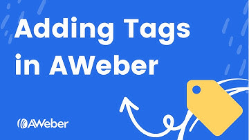 How to Add Tags with AWeber