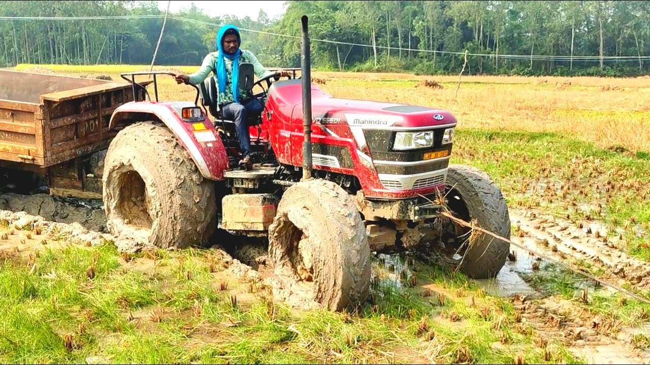 কিছুতেই উঠতে পারছে না ট্রাক্টর টি |  Mahindra Novo 655 Di |  #TractorVideo