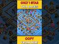 Only 1 Star TH18 RANK Base 2025 Anti 2 Star Anti Metor golem Anti Dragon  Clash of Clans #shortsfeed