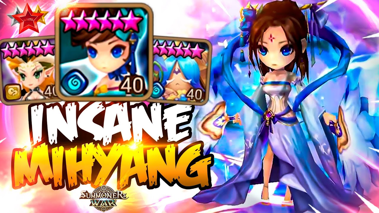 50000+ DMG MIHYANG SHOCKS Guardian Players - Summoners War