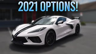 NEW 2021 CORVETTE C8 OPTIONS REVEALED! (New Paint & Interior)