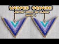 👧 ARETES MIYUKI FÁCIL/ TRIANGULOS MIYUKI/ Peyote cuadrado PARTE #1, WARPED PEYOTE SQUARE [Paso/Paso]