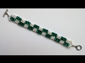 Go Green Bracelet 1. Beading jewelry pattern for beginners