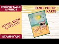 Panel-Pop-Up-Karte basteln - Thema: Sonne, Meer & Strand! - Stampin