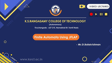Finite Automata Using JFLAP
